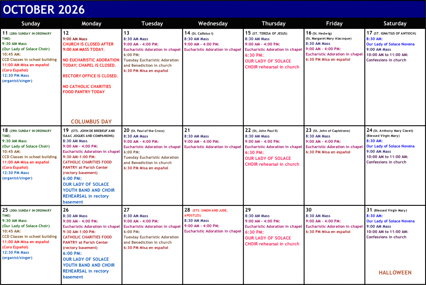 Calendar
