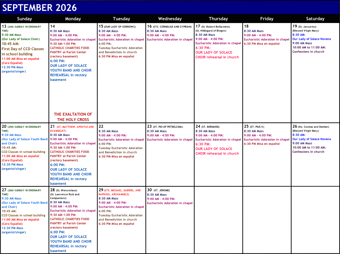 Calendar