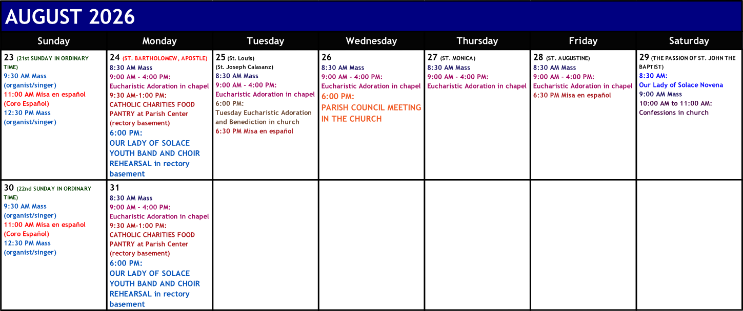 Calendar